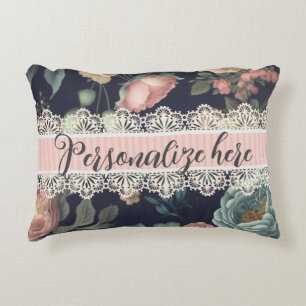 Almofada Decorativa Le Boudoir Vintage Lace e Tecido