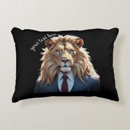 Almofada Decorativa leão de terno