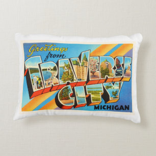 Almofada Decorativa Lembrança transversal das viagens vintage de