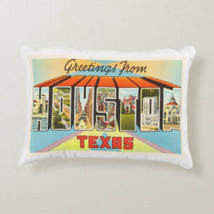 Almofada Decorativa Lembrança velha das viagens vintage de Houston