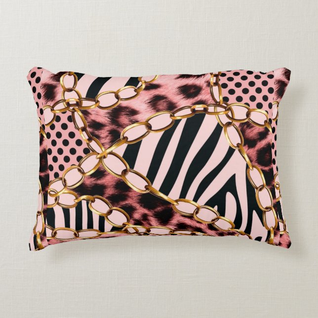 Almofada Decorativa Leopard Pattern, Leopard Print, Animal print,  (Frente)