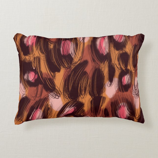 Almofada Decorativa Leopard Spots African Animal Standard (Frente)