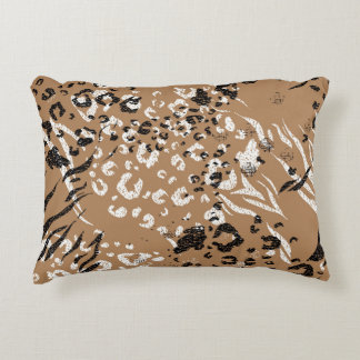 Almofada Decorativa Leopardo moderno: padrão natural selvagem.