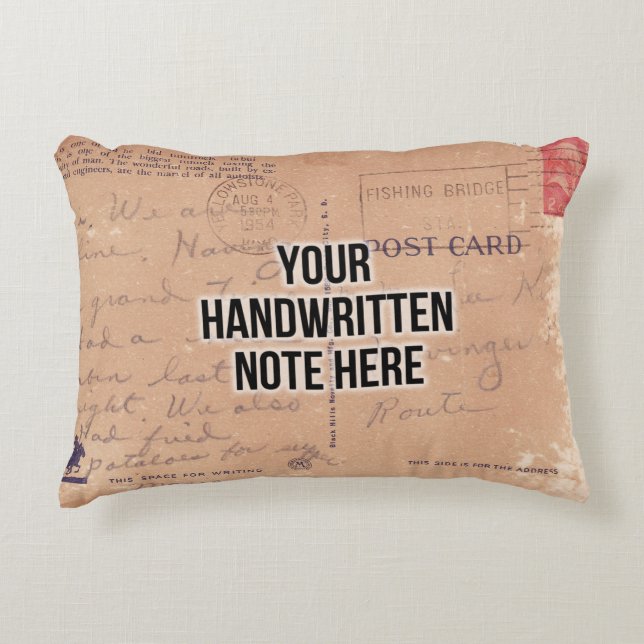 Almofada Decorativa Letra Manuscrita Personalizada Acc. (Frente)