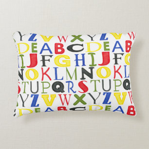 Almofada Decorativa Letras de cor brilhante por Megan Meagher