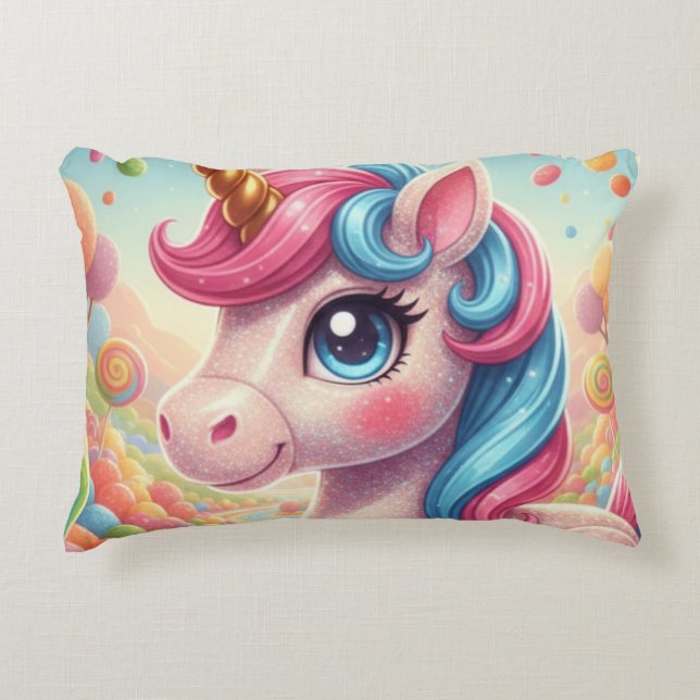 Almofada Decorativa licorne 4 (Frente)