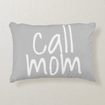 Ligue para a mãe SMS, Travesseiro decorativo da mã