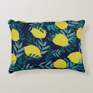 Almofada Decorativa Limões e padrão das folhas