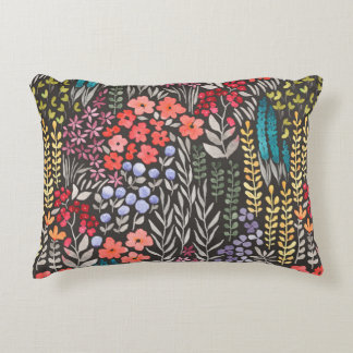 Almofada Decorativa Linda flor colorida padrão sem costura no jardim