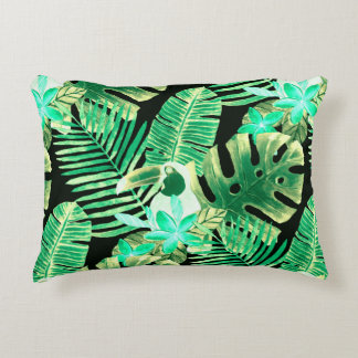 Almofada Decorativa Linda tela de fundo de padrão floral uniforme de v