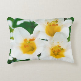 Almofada Decorativa Lindos lírios brancos - Candidato Lilium
