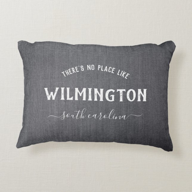 Almofada Decorativa Linn Rústico Escuro Não há lugar como Casa (Verso)