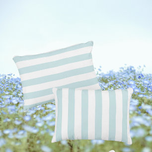 Almofada Decorativa Listra Azul e Branco Sonho Doce