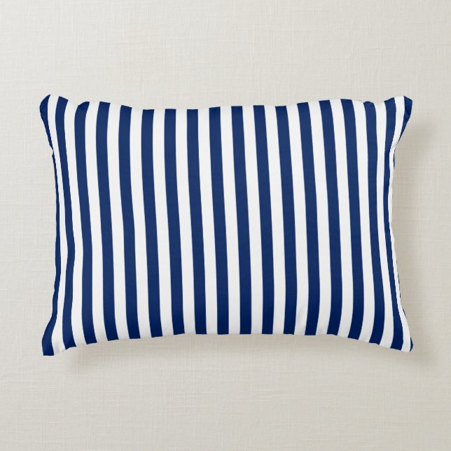 Almofada Decorativa Listrado Azul (Frente)