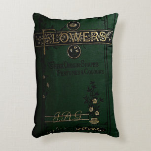 Almofada Decorativa Livro Russo Cushion Cobrir Flor Vitoriano