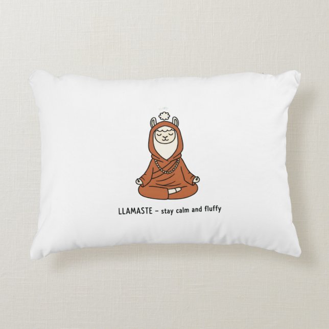 Almofada Decorativa "Llamaste - mantenha a calma e a suavidade" (Frente)