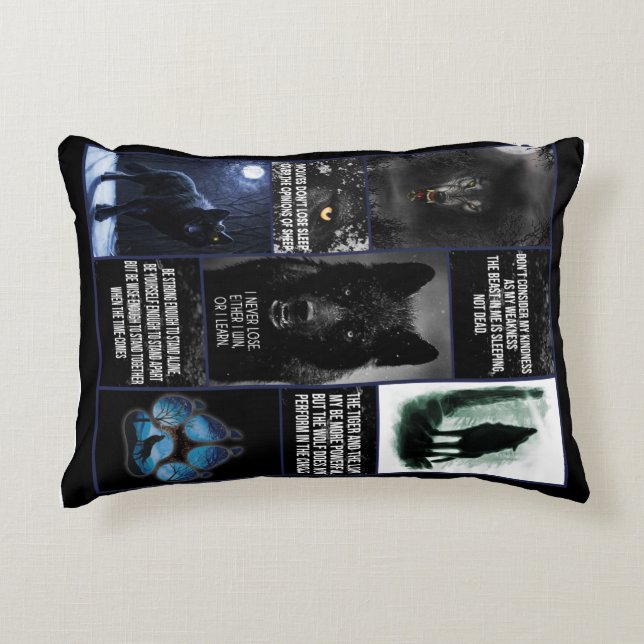 Almofada Decorativa Lobo Negro, Blanket, Blanket Dão de Amor Animal (Frente)