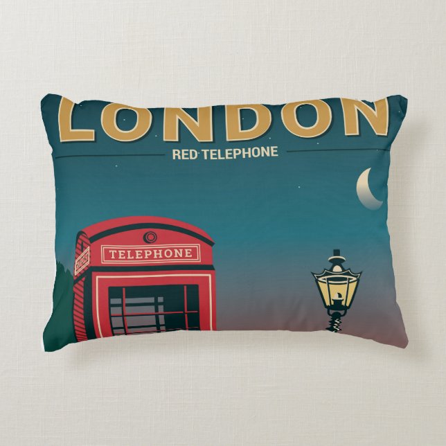 Almofada Decorativa Londres Red Telephone (Frente)