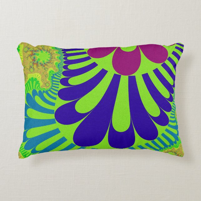 Almofada Decorativa Loop Rainbow Verde (Frente)