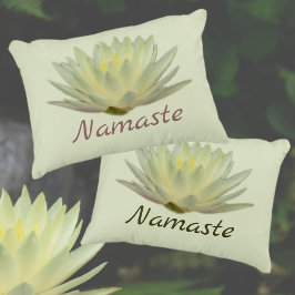 Almofada Decorativa Lotus Waterlily Yellow Floral Namaste