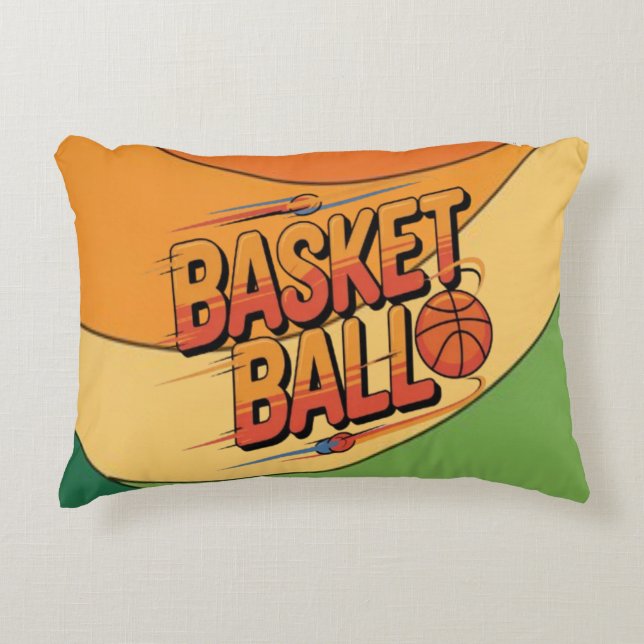 Almofada Decorativa loucura de basquete (Frente)