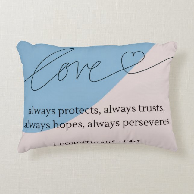 Almofada Decorativa Love Bíblia Verse (Frente)