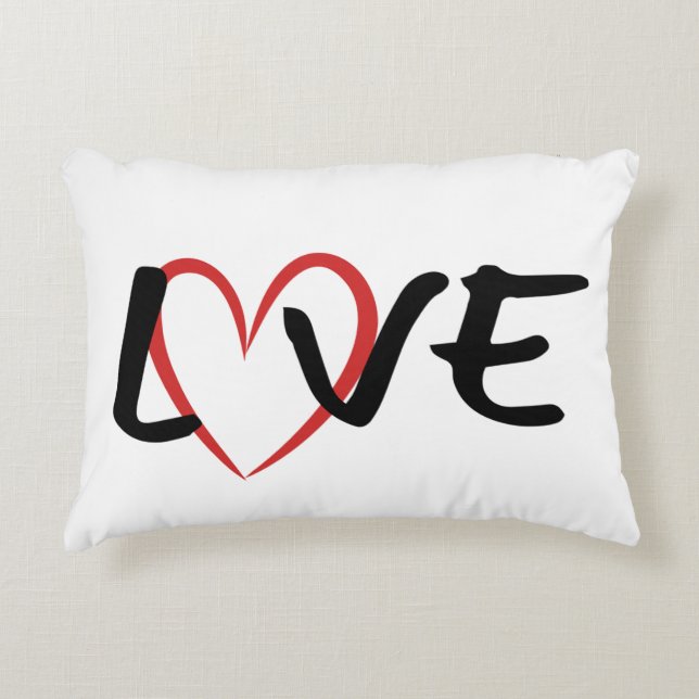 Almofada Decorativa LOVE impresso  (Frente)