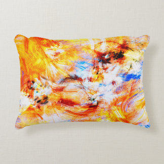 Almofada Decorativa Luz do sol. Arte brilhante de multicores abstrato 