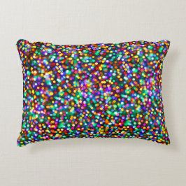 Almofada Decorativa Luzes felizes do aniversário do Natal