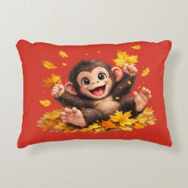 Almofada Decorativa Macaco Sorridente com Olhos Grandes Tropical Diver