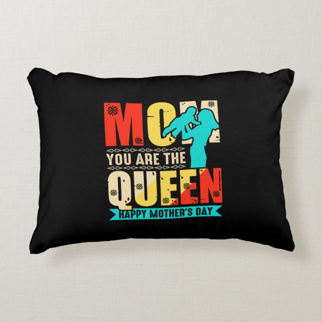 Almofada Decorativa Mãe, Você É A Rainha 67761 (Frente)