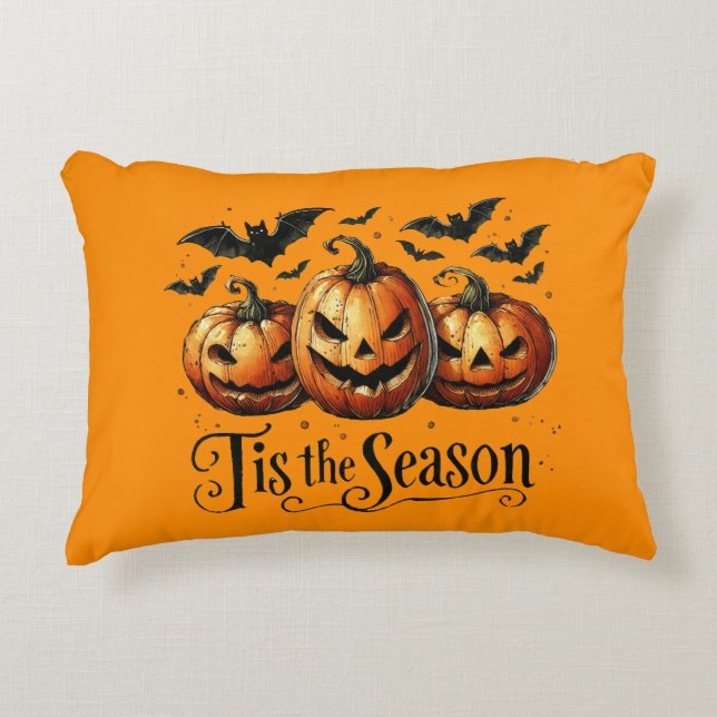 Almofada Decorativa Mal-estar no Coro da Pumpkin (Frente)