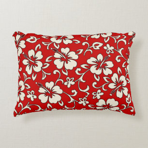 Almofada Decorativa Malia Hibiscus Hawaiian Pareau Impressão