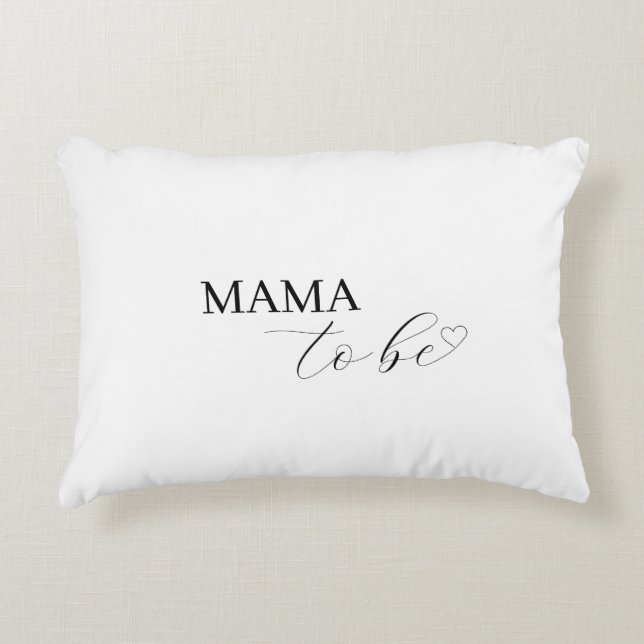 Almofada Decorativa Mama/Pai personalizada neutra do gênero (Frente)