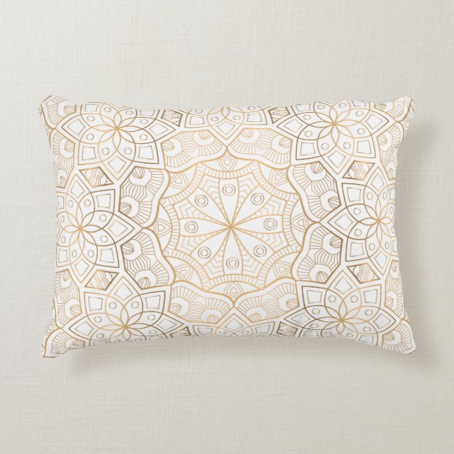 Almofada Decorativa Mandala de Luxo 4 (Frente)