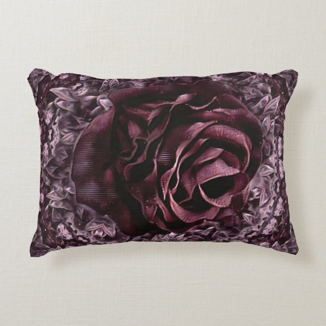 Almofada Decorativa Mandala de Rosa  (Frente)