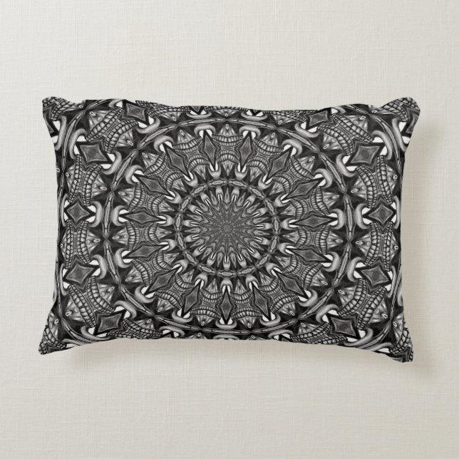 Almofada Decorativa Mandala Monocromático (Verso)