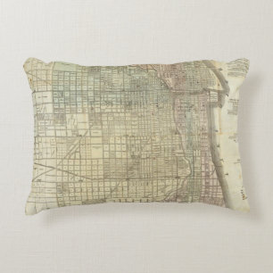 Almofada Decorativa Mapa de Chicago