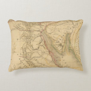 Almofada Decorativa Mapa de Egipto, de Palestina e de Arábia