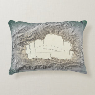 Almofada Decorativa Mapa de Lake Tahoe