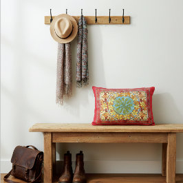 Almofada Decorativa Mapeamento Deixa Abstrato Padrão Alphonse Mucha