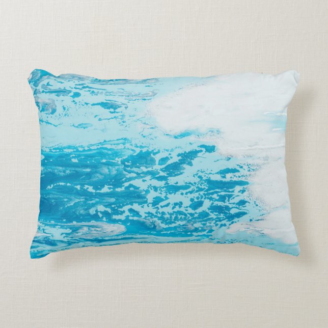 Almofada Decorativa Mar azul (Frente)