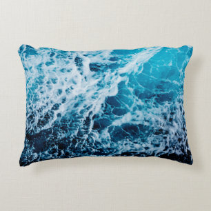 Almofada Decorativa Mar rápido enquanto navega. Dramático e imagem