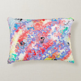 Almofada Decorativa Marble Abstrato Duplo Side 2 Designs Flores Mãe