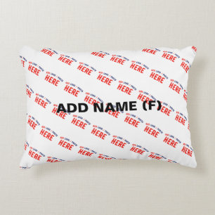 ALMOFADA DECORATIVA MARCA VERIFICADA BRANCA PERSONALIZÁVEL MODERNA