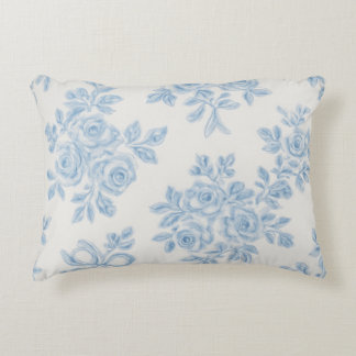 Almofada Decorativa Marcie e Lour Floral Azul
