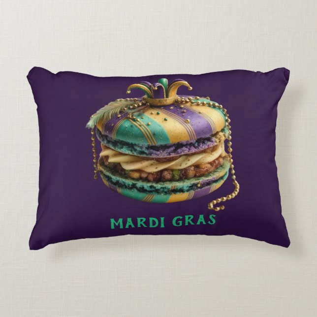 Almofada Decorativa Mardi Gras Royal Macaron (Frente)