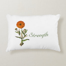 Almofada Decorativa Marigold Flower Botânico Personalizado