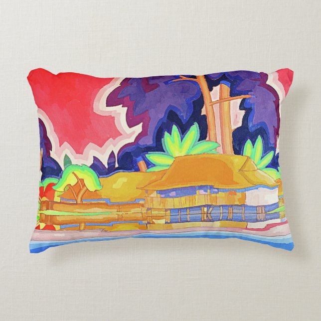 ALMOFADA DECORATIVA MÁSCARA DE FACE ALA WAI (Frente)