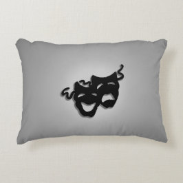 Almofada Decorativa Máscaras de Teatro de Comédia e Tragédia
